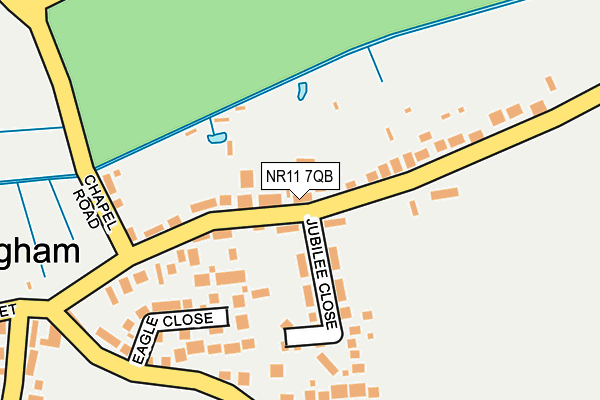 NR11 7QB map - OS OpenMap – Local (Ordnance Survey)