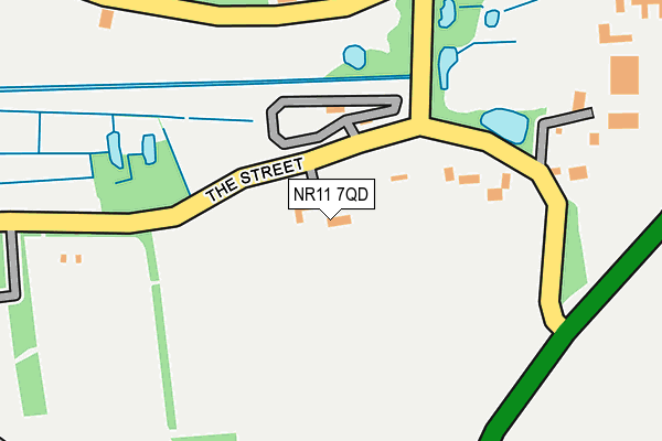 NR11 7QD map - OS OpenMap – Local (Ordnance Survey)