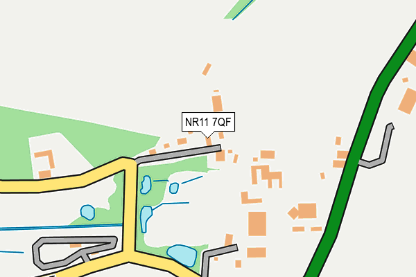 NR11 7QF map - OS OpenMap – Local (Ordnance Survey)