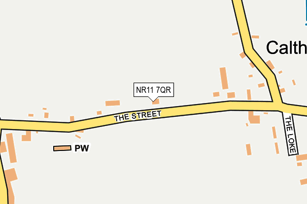 NR11 7QR map - OS OpenMap – Local (Ordnance Survey)