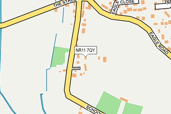 NR11 7QY map - OS OpenMap – Local (Ordnance Survey)