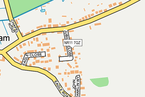 NR11 7QZ map - OS OpenMap – Local (Ordnance Survey)