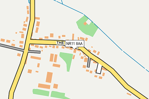 NR11 8AA map - OS OpenMap – Local (Ordnance Survey)