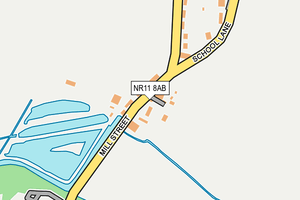 NR11 8AB map - OS OpenMap – Local (Ordnance Survey)