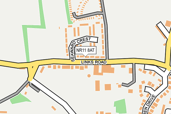 NR11 8AT map - OS OpenMap – Local (Ordnance Survey)