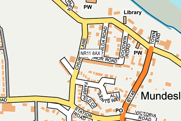 NR11 8AX map - OS OpenMap – Local (Ordnance Survey)