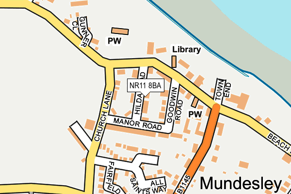 NR11 8BA map - OS OpenMap – Local (Ordnance Survey)