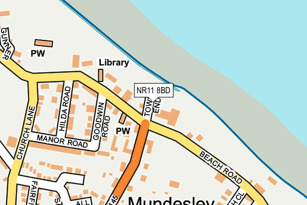 NR11 8BD map - OS OpenMap – Local (Ordnance Survey)
