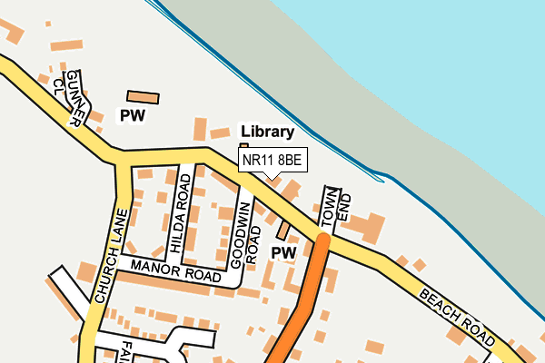 NR11 8BE map - OS OpenMap – Local (Ordnance Survey)