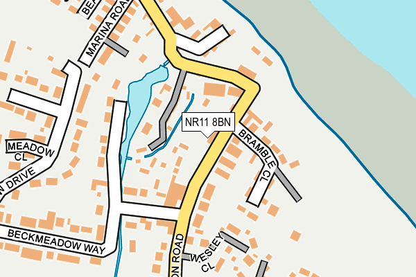 NR11 8BN map - OS OpenMap – Local (Ordnance Survey)