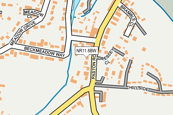 NR11 8BW map - OS OpenMap – Local (Ordnance Survey)