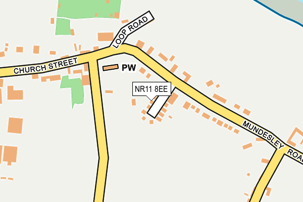 NR11 8EE map - OS OpenMap – Local (Ordnance Survey)