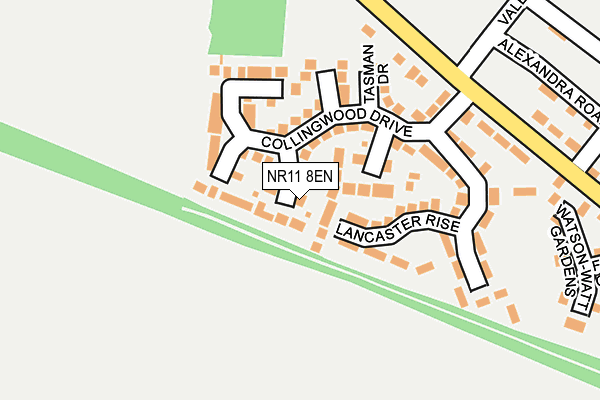 NR11 8EN map - OS OpenMap – Local (Ordnance Survey)