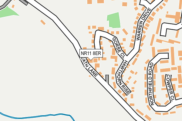 NR11 8ER map - OS OpenMap – Local (Ordnance Survey)