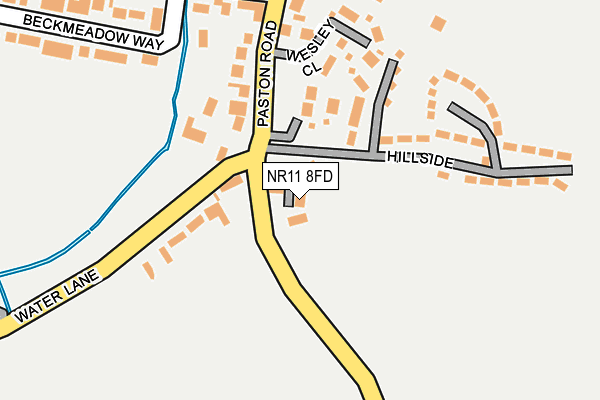 NR11 8FD map - OS OpenMap – Local (Ordnance Survey)