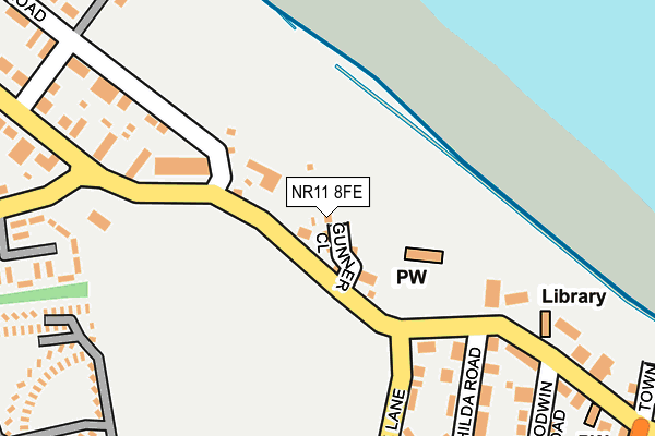 NR11 8FE map - OS OpenMap – Local (Ordnance Survey)