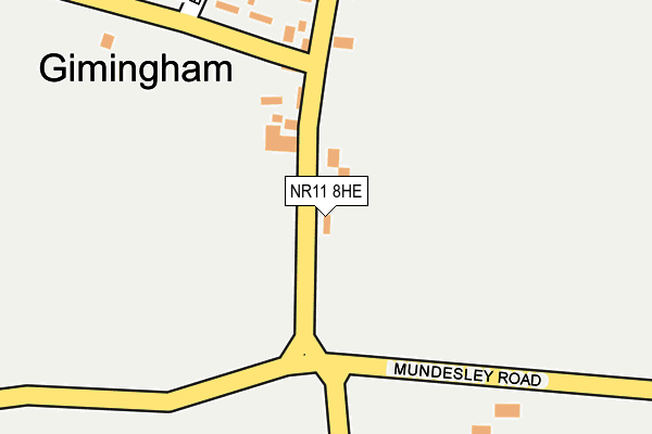 NR11 8HE map - OS OpenMap – Local (Ordnance Survey)