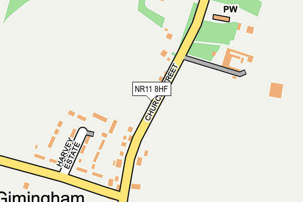 NR11 8HF map - OS OpenMap – Local (Ordnance Survey)
