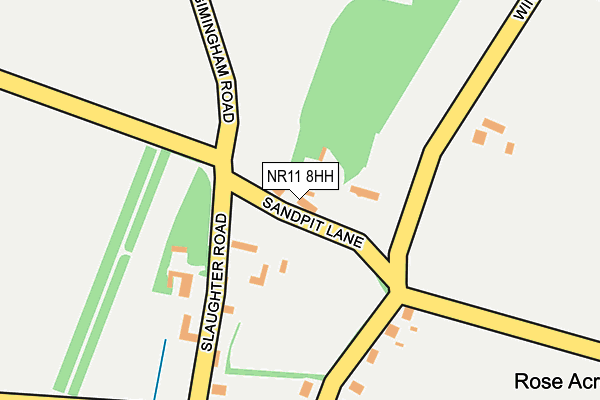 NR11 8HH map - OS OpenMap – Local (Ordnance Survey)