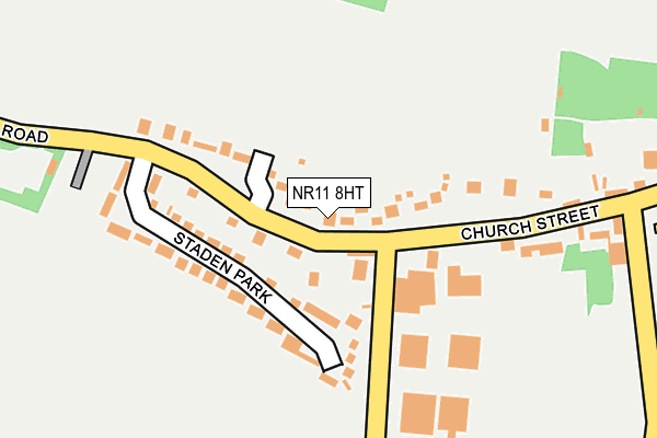 NR11 8HT map - OS OpenMap – Local (Ordnance Survey)