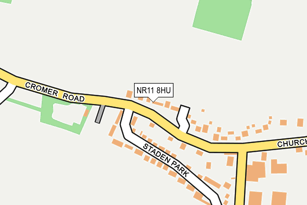 NR11 8HU map - OS OpenMap – Local (Ordnance Survey)