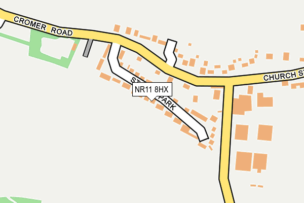 NR11 8HX map - OS OpenMap – Local (Ordnance Survey)