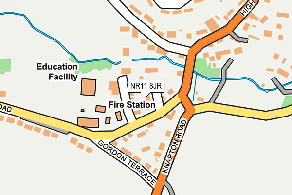 NR11 8JR map - OS OpenMap – Local (Ordnance Survey)