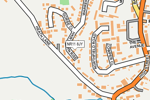 NR11 8JY map - OS OpenMap – Local (Ordnance Survey)