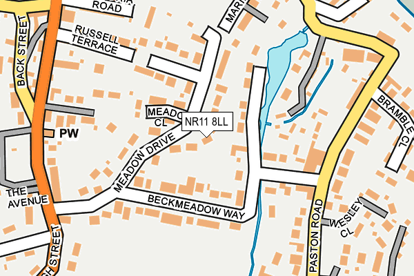 NR11 8LL map - OS OpenMap – Local (Ordnance Survey)