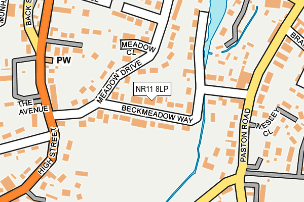 NR11 8LP map - OS OpenMap – Local (Ordnance Survey)