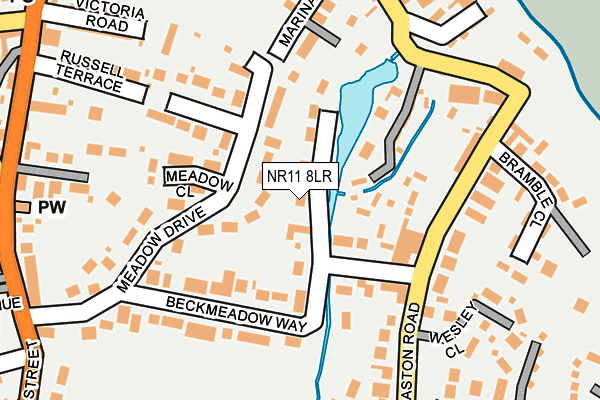 NR11 8LR map - OS OpenMap – Local (Ordnance Survey)