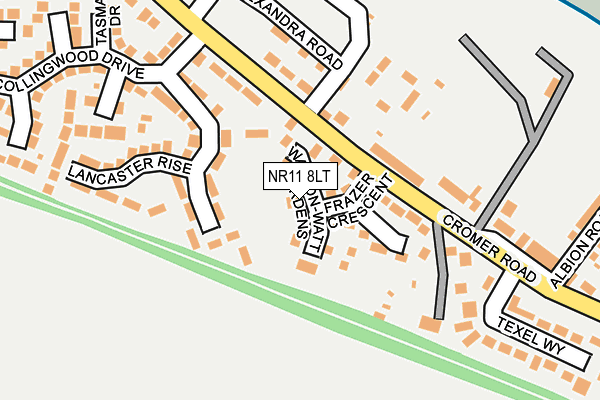 NR11 8LT map - OS OpenMap – Local (Ordnance Survey)