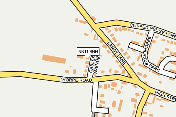 NR11 8NH map - OS OpenMap – Local (Ordnance Survey)