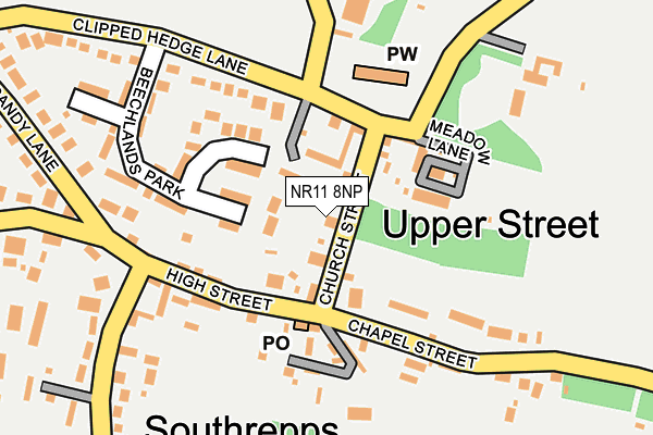 NR11 8NP map - OS OpenMap – Local (Ordnance Survey)