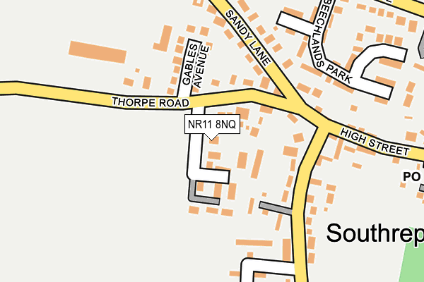 NR11 8NQ map - OS OpenMap – Local (Ordnance Survey)