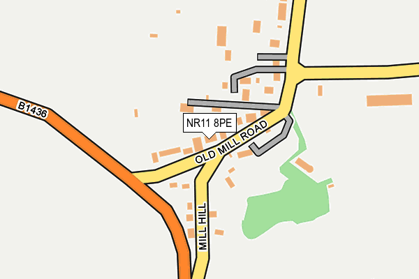 NR11 8PE map - OS OpenMap – Local (Ordnance Survey)