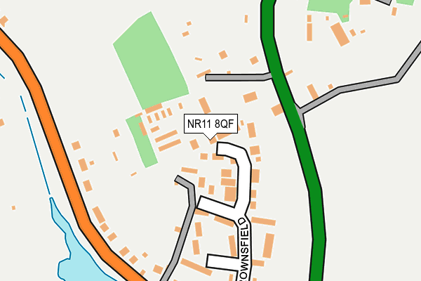 NR11 8QF map - OS OpenMap – Local (Ordnance Survey)