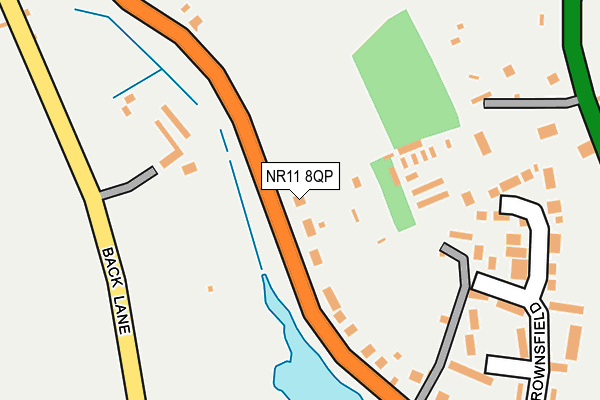 NR11 8QP map - OS OpenMap – Local (Ordnance Survey)