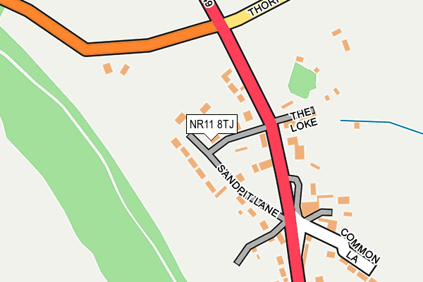 NR11 8TJ map - OS OpenMap – Local (Ordnance Survey)