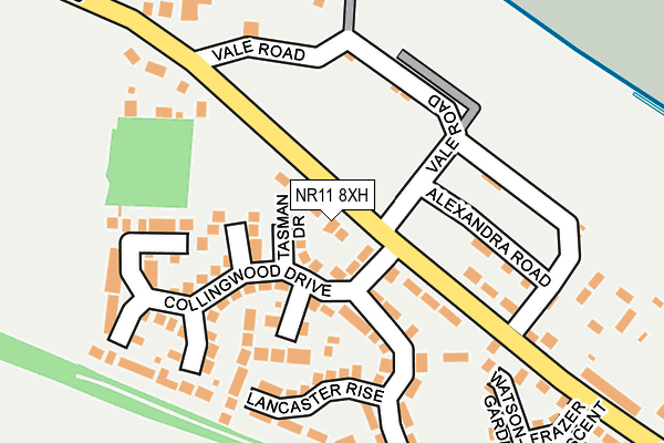 NR11 8XH map - OS OpenMap – Local (Ordnance Survey)