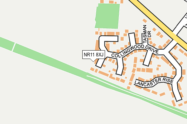 NR11 8XJ map - OS OpenMap – Local (Ordnance Survey)