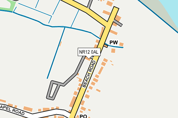 NR12 0AL map - OS OpenMap – Local (Ordnance Survey)