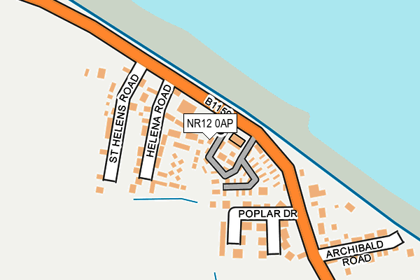 NR12 0AP map - OS OpenMap – Local (Ordnance Survey)