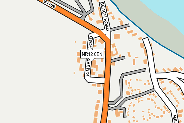 NR12 0EN map - OS OpenMap – Local (Ordnance Survey)