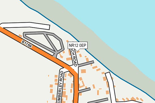 NR12 0EP map - OS OpenMap – Local (Ordnance Survey)