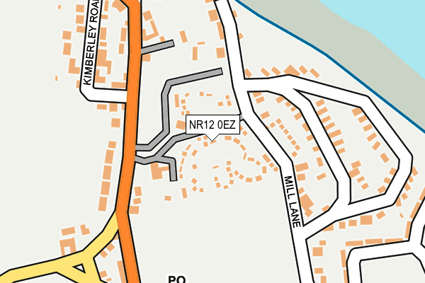 NR12 0EZ map - OS OpenMap – Local (Ordnance Survey)