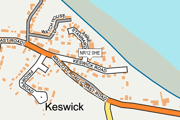 NR12 0HE map - OS OpenMap – Local (Ordnance Survey)