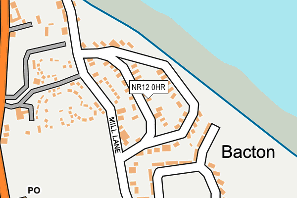 NR12 0HR map - OS OpenMap – Local (Ordnance Survey)