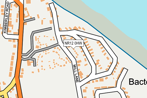 NR12 0HW map - OS OpenMap – Local (Ordnance Survey)