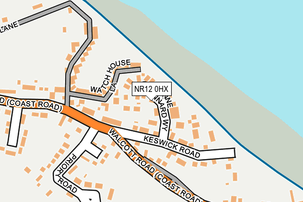 NR12 0HX map - OS OpenMap – Local (Ordnance Survey)